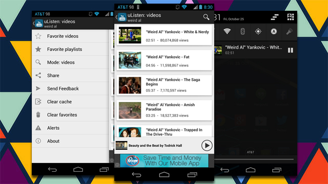 uListen Plays YouTube Audio In The Background While You Multitask