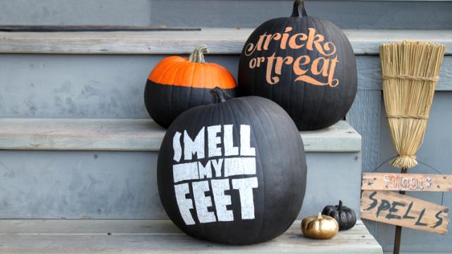 Make A Chalkboard Pumpkin For An Easy, Mess-Free Halloween Decoration