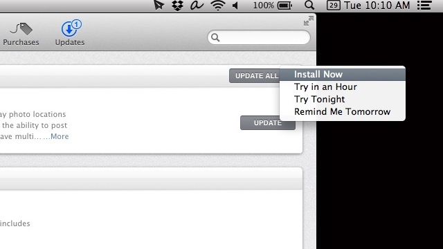 Set OS X Mavericks To Update Software When You Want