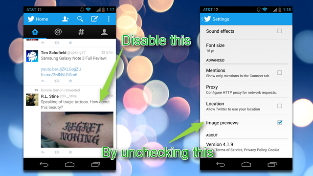 Disable Image Previews In Twitter’s Mobile Apps