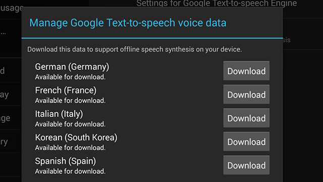 Google’s Text-To-Speech App Replaces The Built-In Option