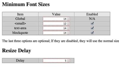 Minimum Font Eliminates Small Text From Web Pages