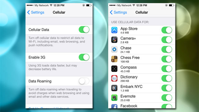 Turn Off Mobile Data For Specific Apps In iOS