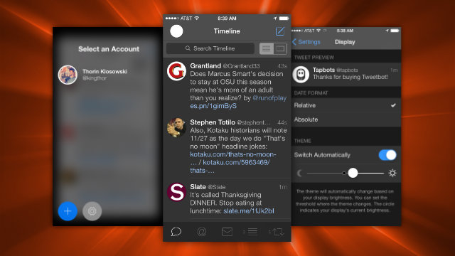 Tweetbot Updated With Night Mode, Quick Account Switching