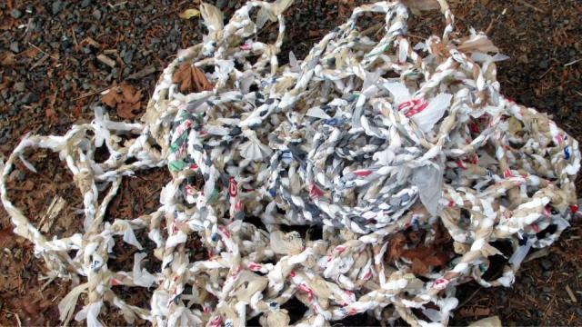 Recycle Plastic Bags Into A Strong, Waterproof Rope Without Any Tools