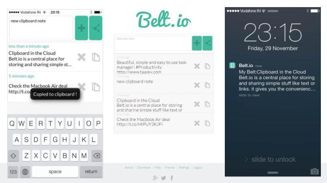 Belt.io Syncs Text And Links Across Devices And Browsers