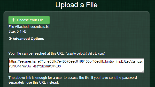 Securesha.re Sends Encrypted Files With Just A Browser