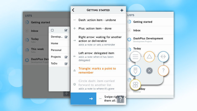 DashPlus Is A Powerful GTD-Style To-Do App With Gestures