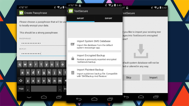TextSecure Encrypts SMS Messages, No Root Required