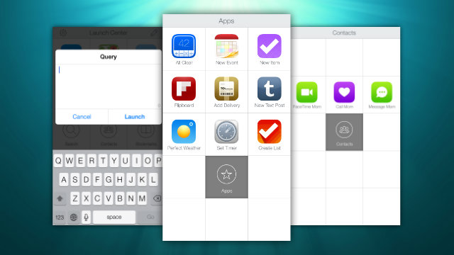 Launch Center Pro Adds Fleksy Keyboard, Lists, Share Sheets