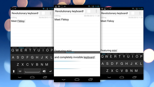 Fleksy Brings Its Flexible, Invisible Keyboard To Android