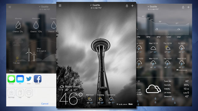 Yahoo Weather Adds iPad Support, New Animations And Sharing Options