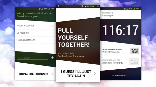 Get S**t Done For Android Motivates You To Tackle Your To-Dos