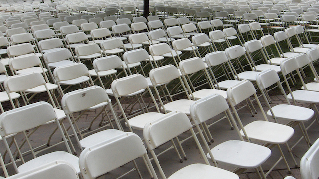 Keep Your Guests Mingling By Not Providing Enough Chairs