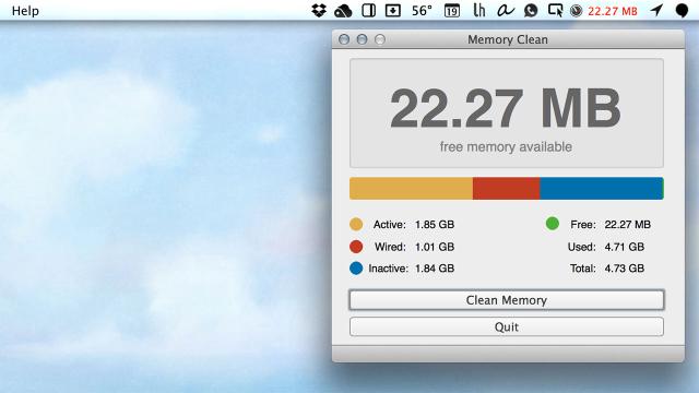 Memory Clean Frees Up Your Mac’s Unused, System-Reserved RAM