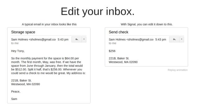 Signal Edits Emails In Your Gmail Inbox