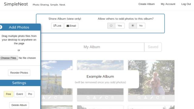 SimpleNeat Simplifies Creating And Sharing Photo Albums