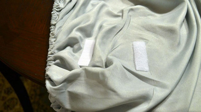 Keep A Fitted Sheet From Slipping With Velcro