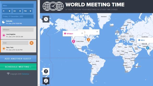 World Meeting Time Plans Appointments In Different Time Zones