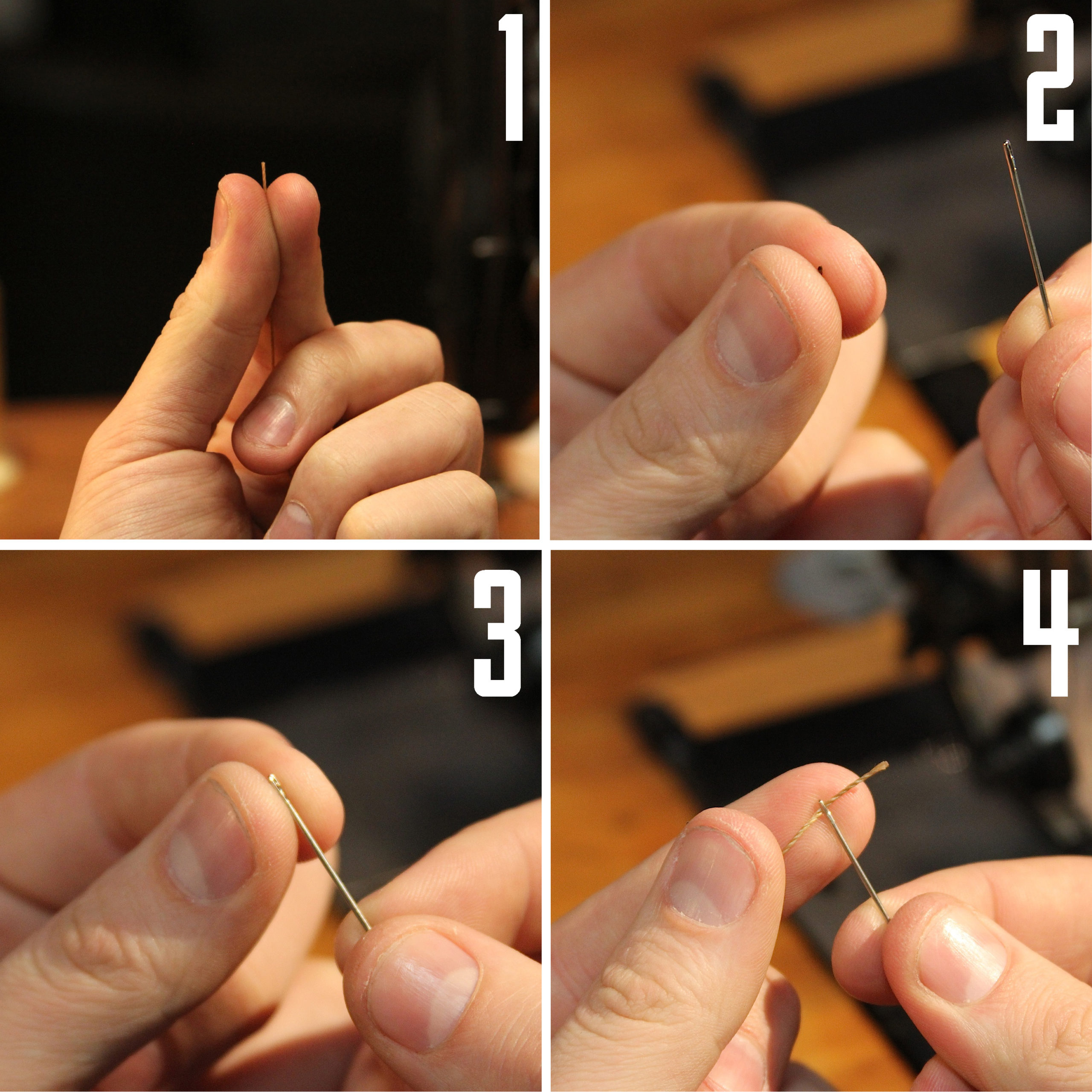 Thread Needles Faster By Moving The Needle, Not The Thread