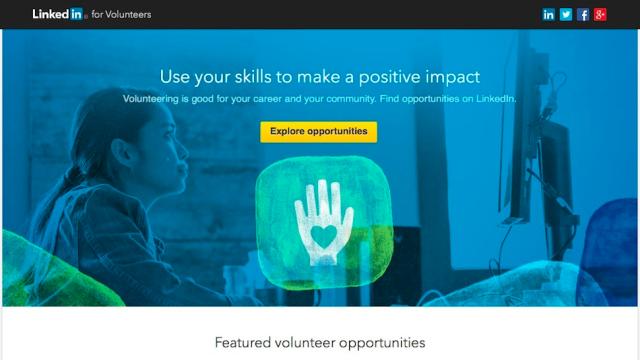 LinkedIn Can Connect You To Volunteering Opportunities