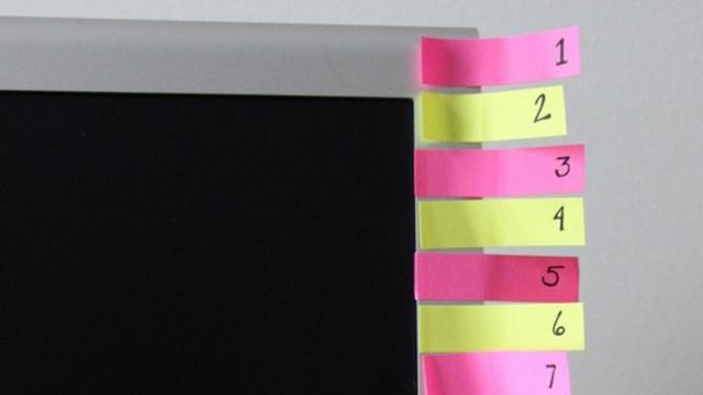 Make A Post-It Note Countdown To Stick To Your Habit Plan