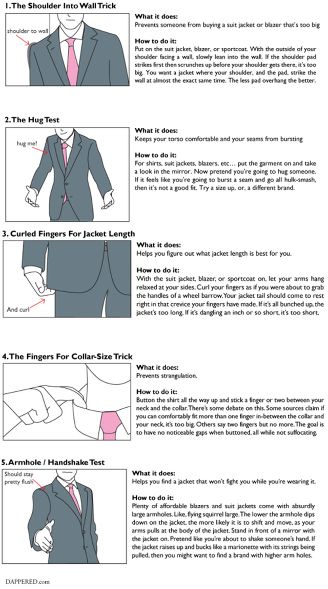 Use These Handy Tests To Make Sure Your Suit Fits Right