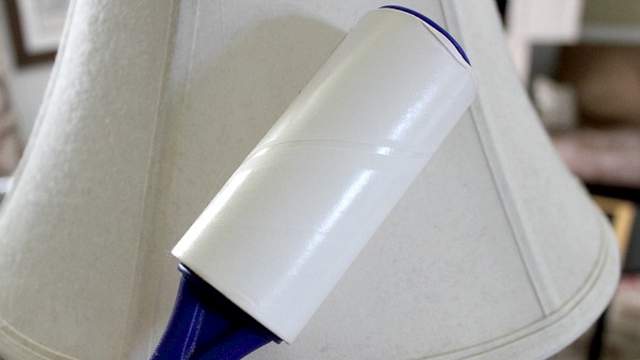 Clean Your Lampshades With A Lint Roller