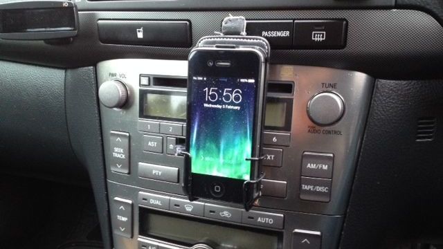 Build A Smartphone Holder Into A Car Tape Deck Using A Coat Hanger