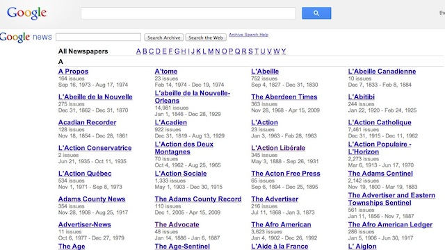 Google Relaunches Its News Archive With Hundreds Of Old Newspapers