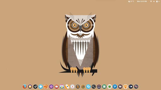 The Flat Owl Linux Desktop