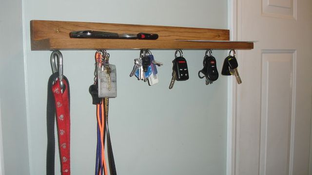 Make Your Own DIY Magnetic Key Shelf