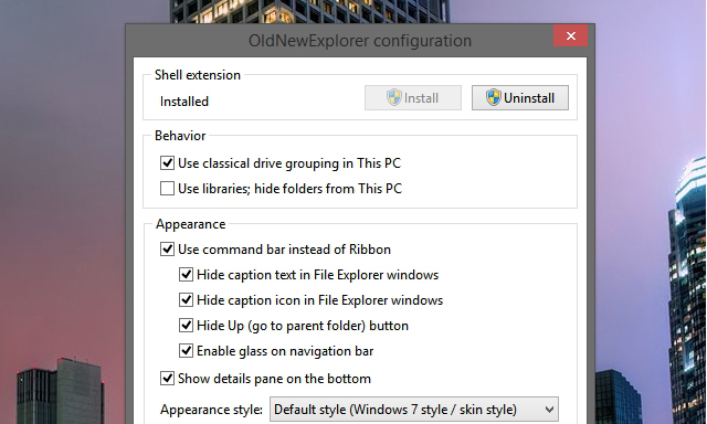 OldNewExplorer Customises Windows Explorer To Be More Like Windows 7