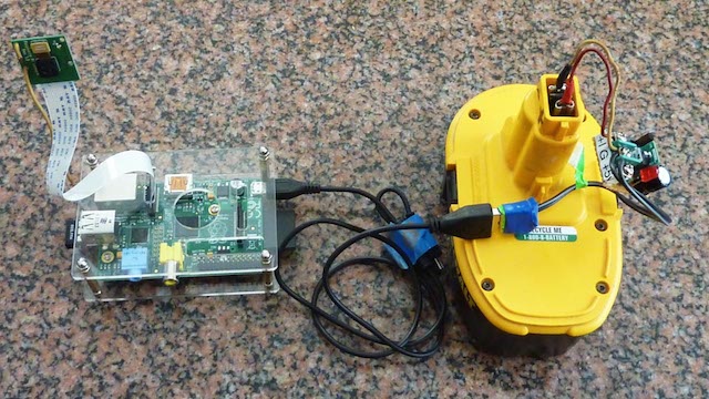 Make A Portable Raspberry Pi Power Supply From An Old Drill Battery