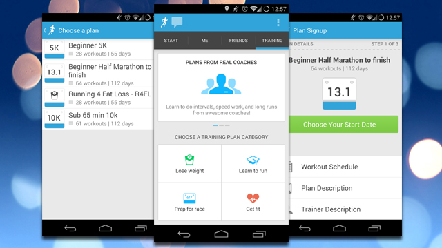 RunKeeper For Android Adds Training Tab With An Array Of Fitness Plans