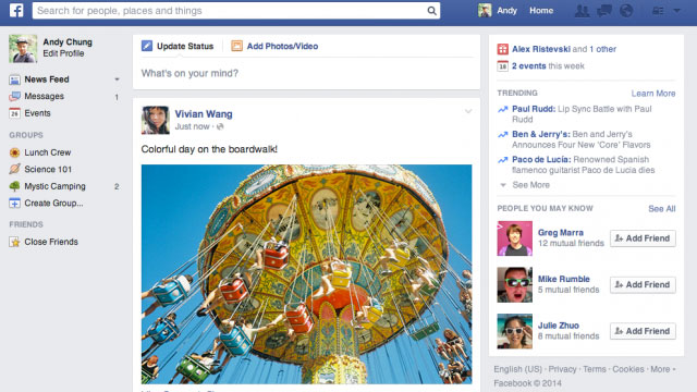 Facebook Announces Uncluttered, Minimal News Feed Design