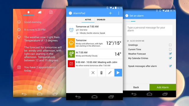 AlarmPad For Android Lets You Set Useful Recurring Alarms