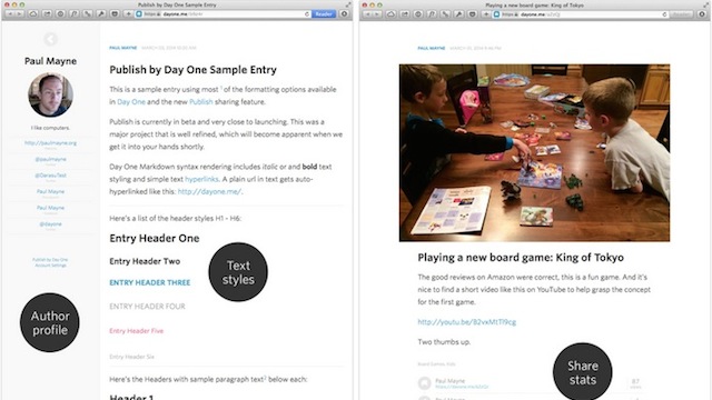 Day One Adds A Publish Function To Make Journal Entries Public