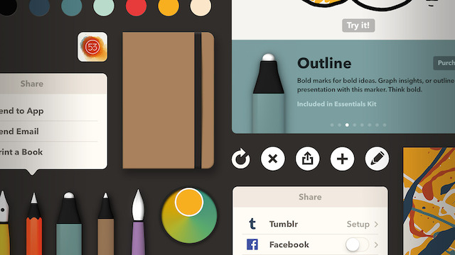 FiftyThree’s Paper Improves Zoom And Ink Tools, Gets Rebuilt For iOS 7