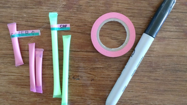 Make DIY Travel-Sized Toiletries With A Drinking Straw