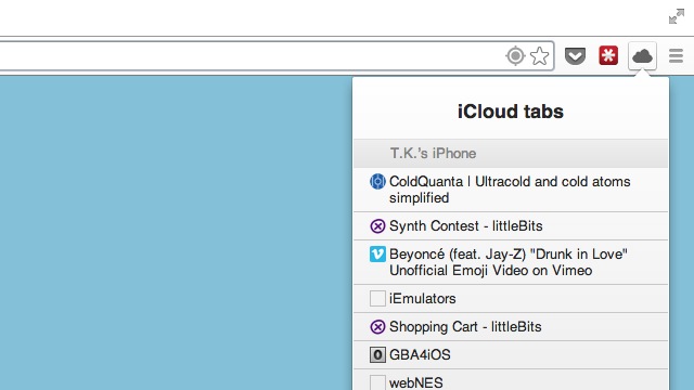ThunderCloud Brings Your iCloud Bookmarks Into Chrome