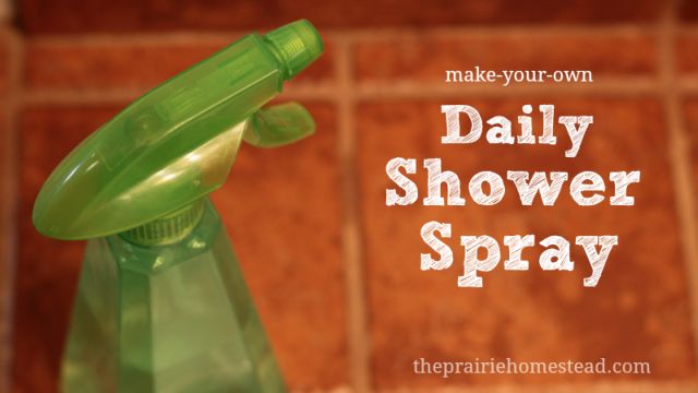 DIY Shower Cleaner Spray Makes Future Scrubbings Easy