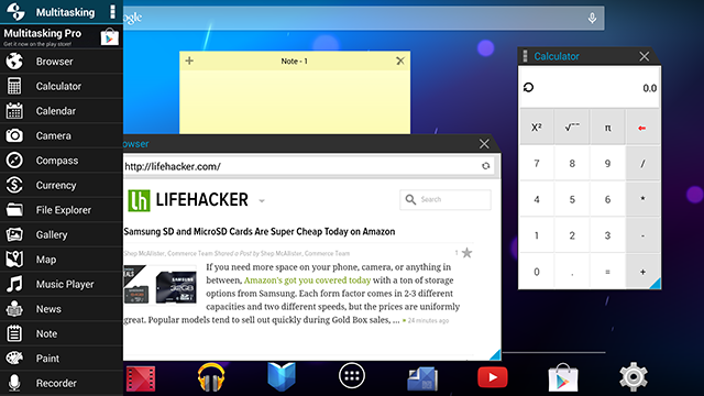 Multitasking Adds A Suite Of Floating Resizable Apps To Android