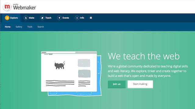 Mozilla Webmaker Teaches You To Build Web Sites And Apps