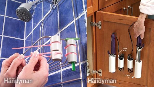 Use PVC To Add Storage In The Shower