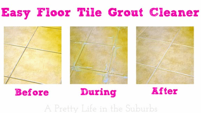 DIY Tile Grout Cleaner Makes Grout Look Like New With Less Scrubbing