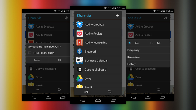 AppChooser Cleans And Customises Android’s ‘Share’ Menu