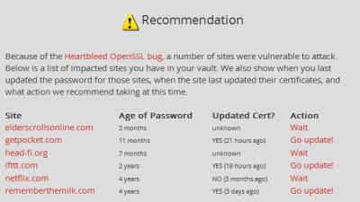 LastPass Now Tells You Which Heartbleed-Affected Passwords To Change