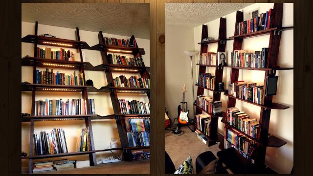 These DIY Lighted Bookshelves Look Great, Are Easy To Build