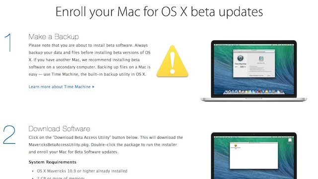 Apple Opens Up OS X Beta Testing To All Users